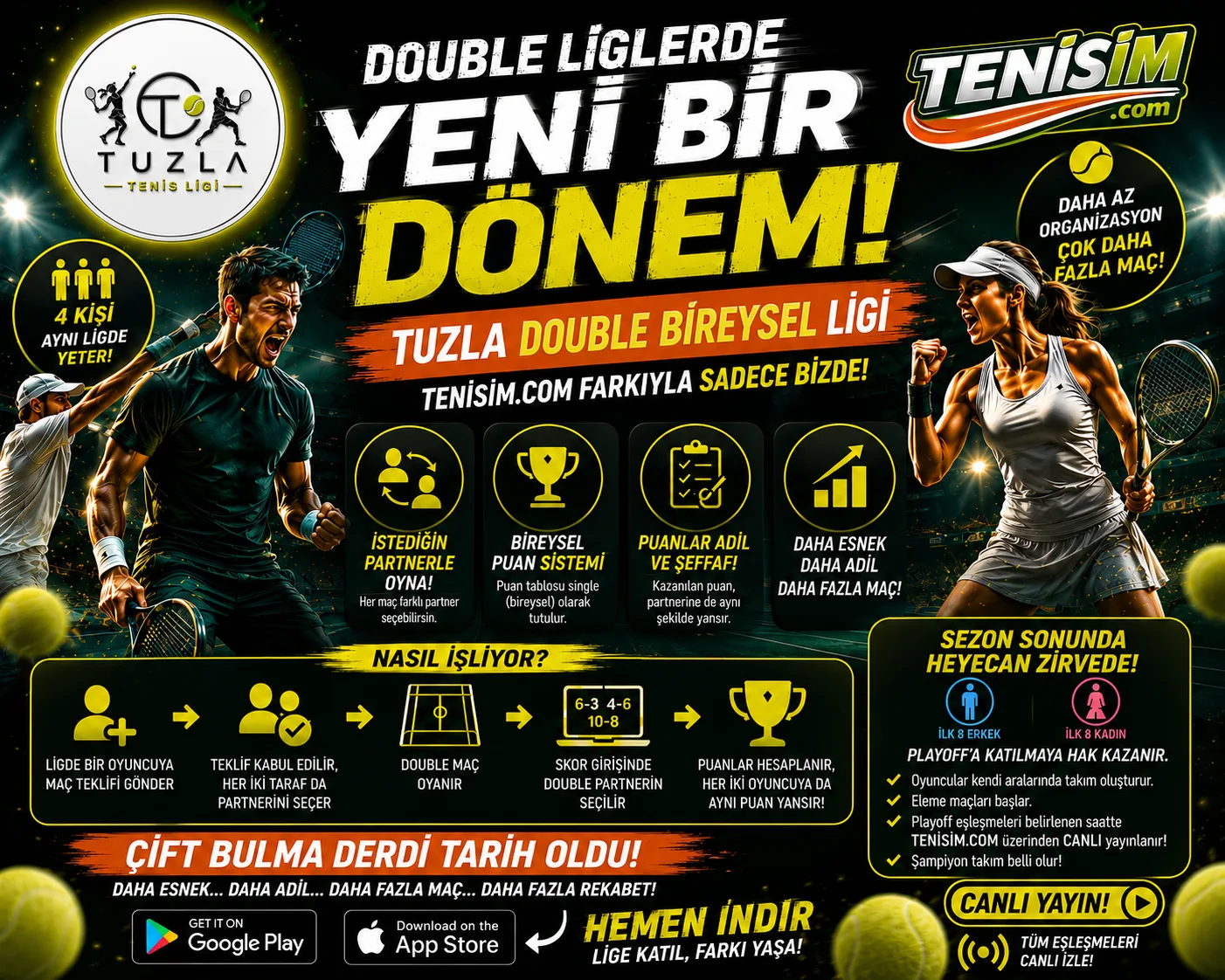 DOUBLE LİGLERDE YENİ BİR DÖNEM BAŞLIYOR!