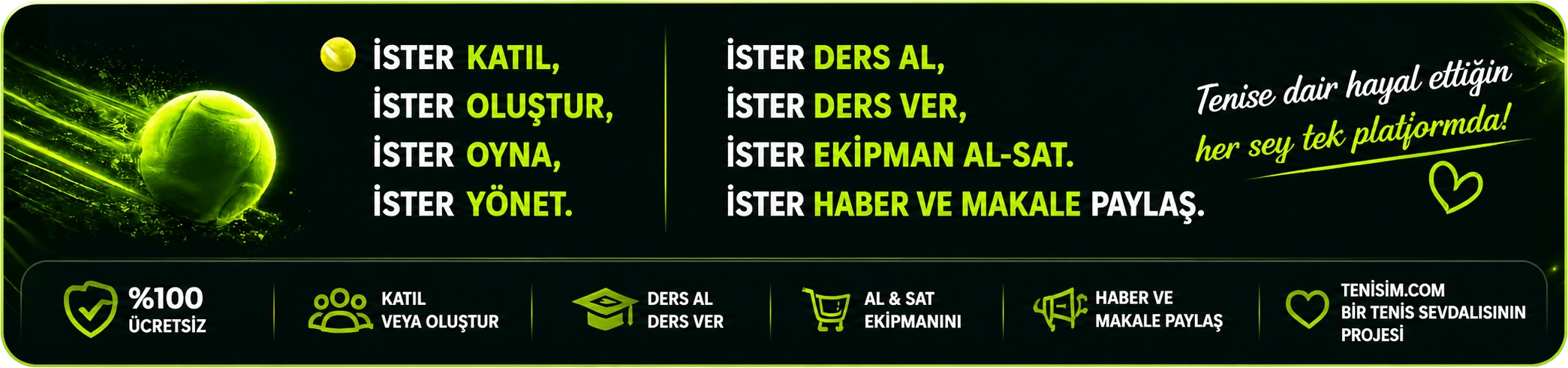 Tenisim Banner